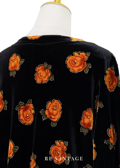 Orange Rose 絕美銀釦絨布套頭上衣11