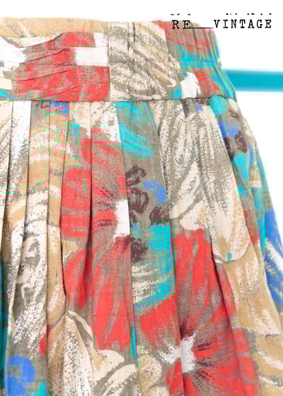 小畫家筆刷黃花紅花夏日裙裙8