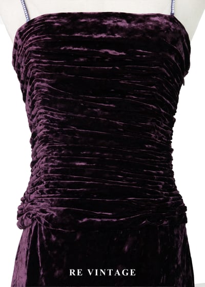質感單品 - 優雅貴氣紫紅色抓皺絨布洋裝8