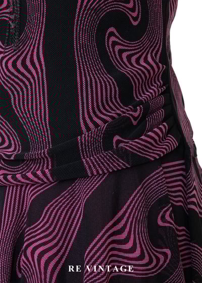 粉紅噪聲 - 迷幻波紋長版背心6