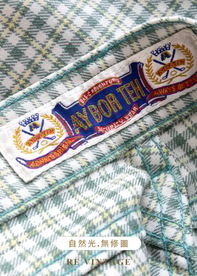 必備單品 - 藍綠色格紋長褲（28"）13