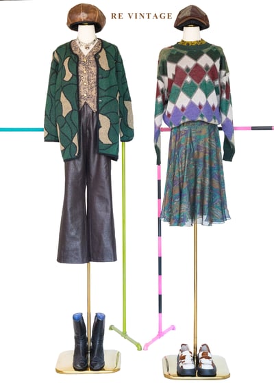 Autumn in argyle 文藝靈魂格紋毛衣2