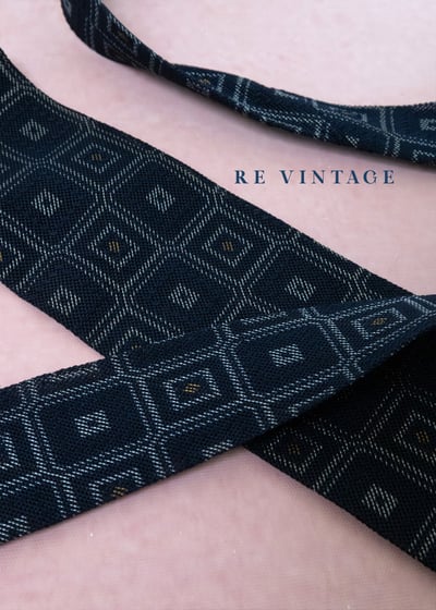 黑色立體小方格領帶7