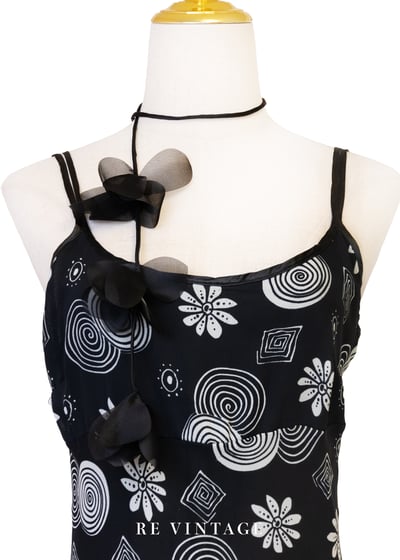 視覺迷宮圖騰細肩帶洋裝3