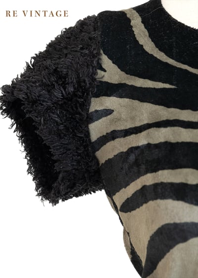 軍綠色斑馬毛毛絨布上衣4