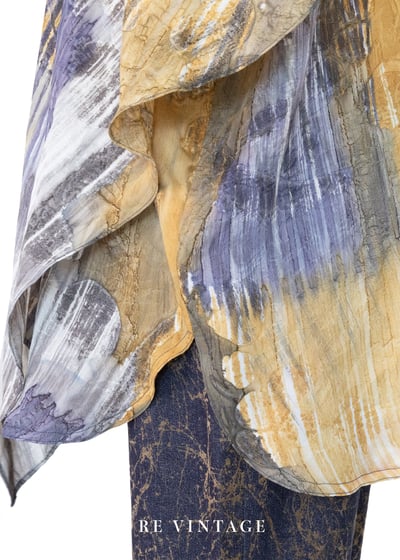 金與藍的潮汐之間短袖上衣10