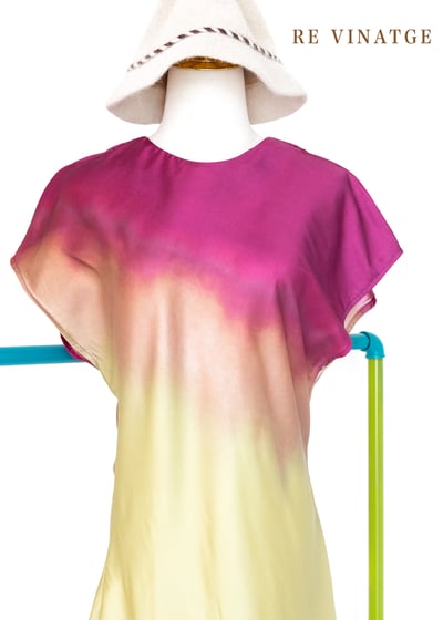 『歐洲寶物』四色花瓣漸層緞面氣質長洋裝2