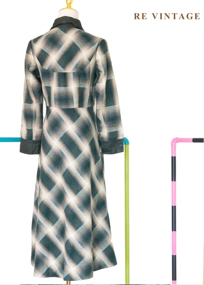 Echo in the Pines 霧裡森林格紋長洋裝13