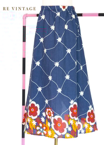 海洋小花朵朵棉質長裙（25-30"）1
