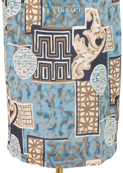 Soda Blue 復古圖騰中長裙（24-26"）4