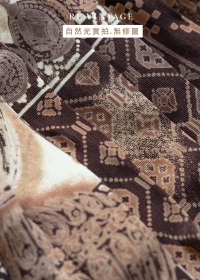 Cacao Nibs 美美復古印花百褶長裙（24"-28"）12