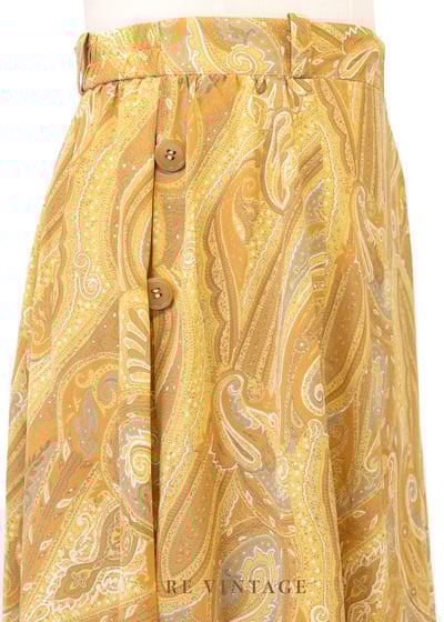 Butter Yellow 復古印花裙(24-25")3