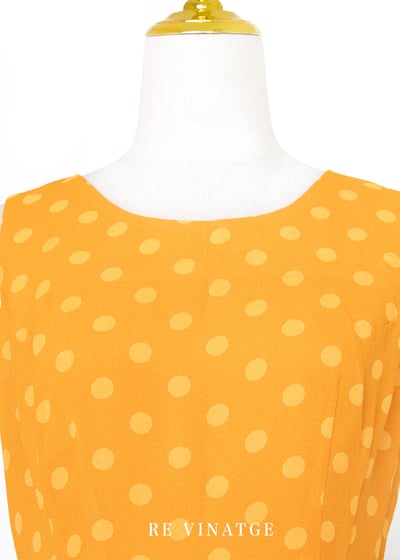 Neon Orange 點點長洋裝2