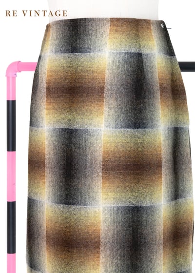 透著黃光の彩色玻璃毛呢裙裙（26"）7