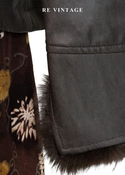 好萊塢名媛黑棕斑紋皮革外套12