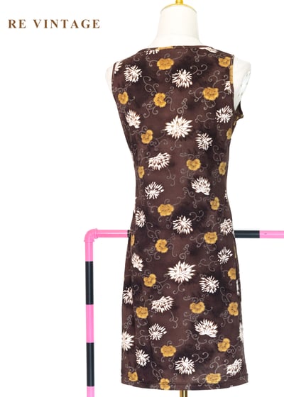 Mocha 雙色小花迷你短洋裝9