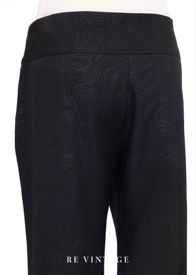 水波漩渦靜中有動黑系喇叭褲7