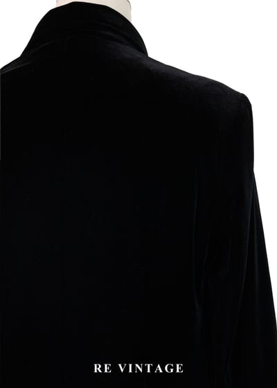 質感單品 - 優雅修身黑絨洋裝/長版罩衫11