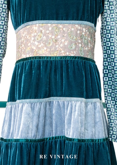 層光之海流動柔光絨布洋裝6