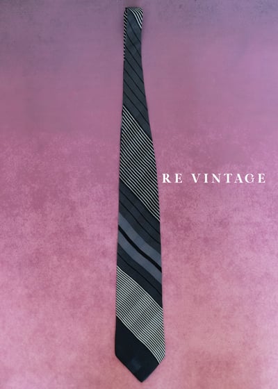 夜色分割灰黑色領帶10