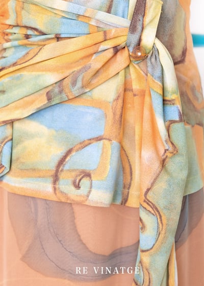 HABIT 抽象藝術圖夏日上衣9