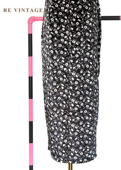 黑夜繁星花朵絨布洋裝12