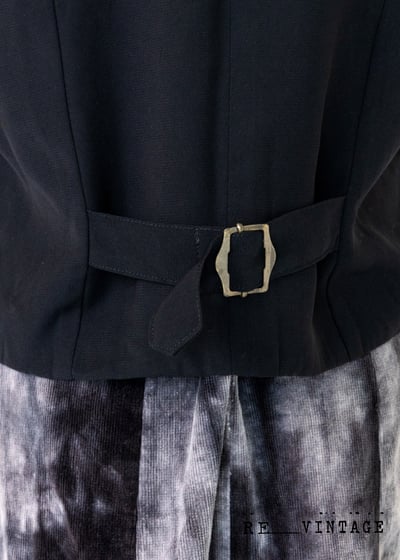 煙灰色斜紋西裝背心9