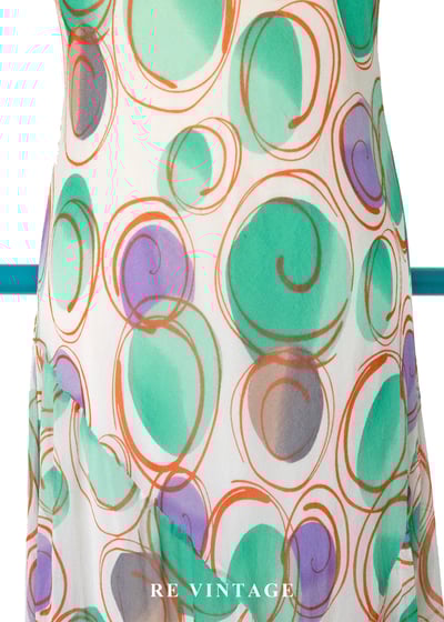 奇幻冒險 - 迷幻漩渦隨性塗鴉洋裝8