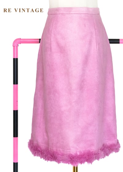 草莓軟糖毛絨邊美裙（26"）1