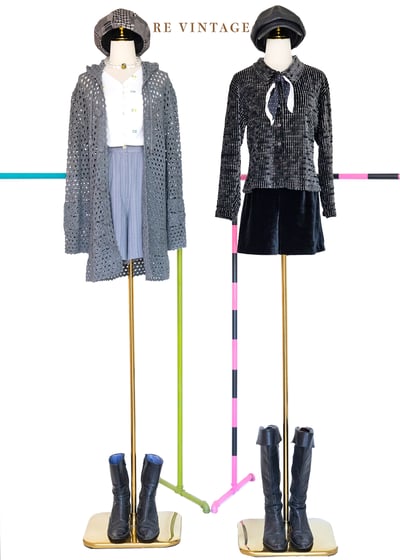 Coal smoke 黑白相間絨布襯衫2