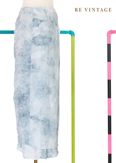 美國製 - 雲幕白花層層美裙（27-31"）9