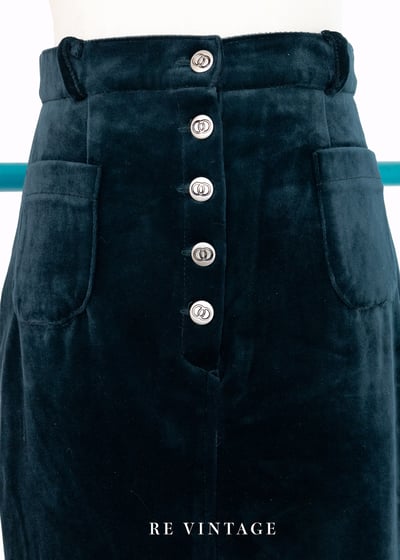Atlantic Deep 絨布及膝美裙（26"）3