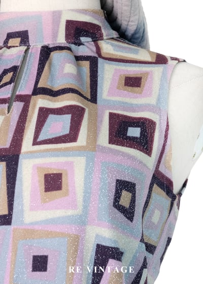 柔霧紫顛倒方形圖騰背心5