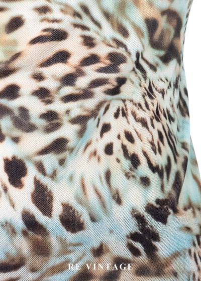 豹紋野性釘珠拼接上衣10