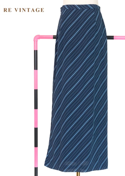 套裝裙子 - 藍色海風斜紋長裙（26"）8