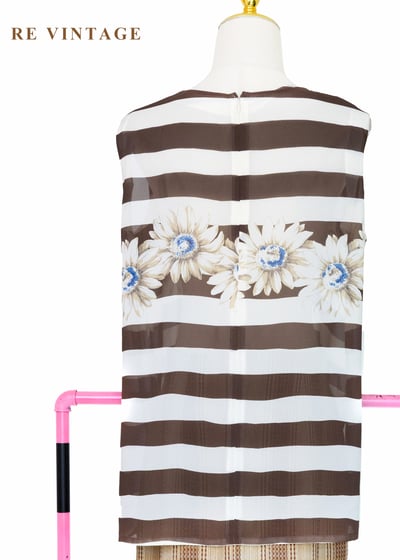 盛夏的影子- 向日葵花園條紋背心8