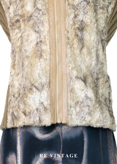 大地岩石毛絨針織背心3