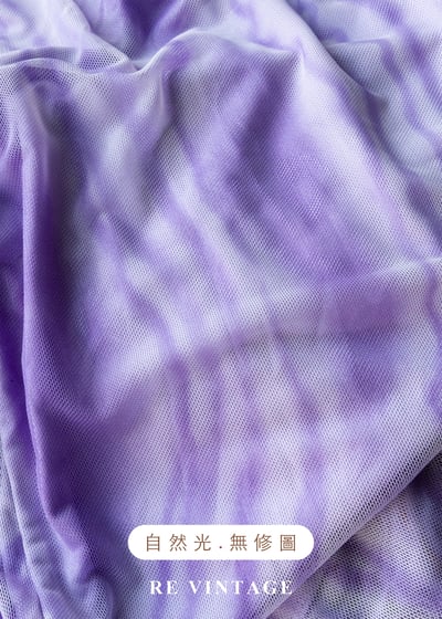 紫霧波紋光影層次網紗洋裝14