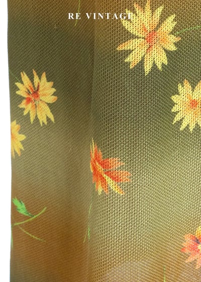 黃橘調色盤漸層雛菊長裙（26-30"）7