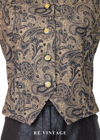 古董金紋變形蟲西裝背心4