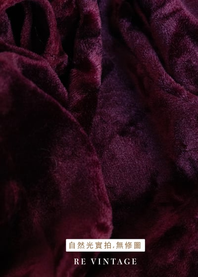 Red Wine 壓印絨布小花迷你洋裝14