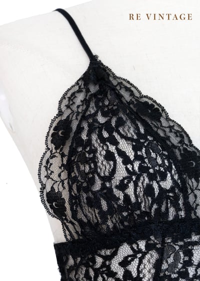 墨西哥製 - 瑪瑙黑蕾絲辣辣小背心5