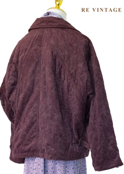 微醺梅洛酒水洗菱格紋夾克外套14