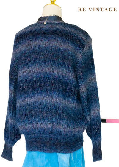 日本製 - 午夜星雲混色針織毛衣外套11