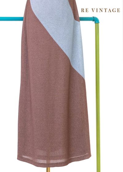 氣質單品 - 錯位幾何色塊長洋裝4