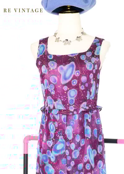 水波之上的紫光亂流美腿長洋裝3