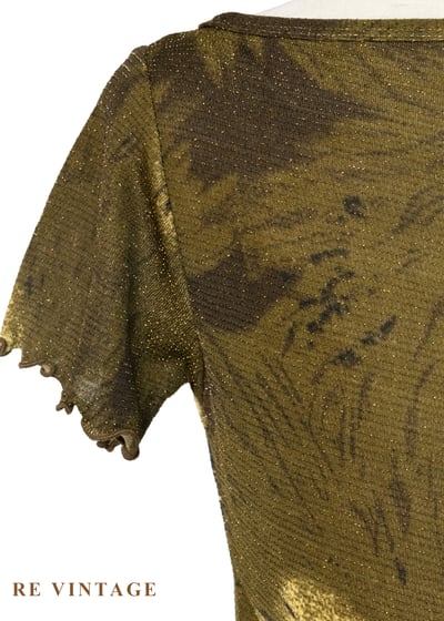 綠金色漩渦繞頸上衣11