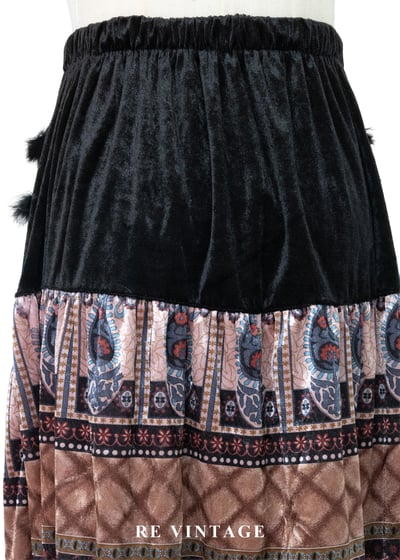 異國粉紅銀幣女王絨布美裙（22-27"）10