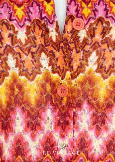 Summer in Paris 粉橘色織品長洋裝13