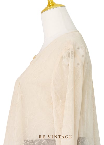 Buttercream 壓皺雙釦罩衫7